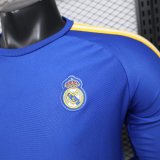 Real Madrid Long Sleeve T-shirt Special Edition Player Blue   1:1 Quality Soccer Jersey  26-27