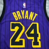 Los Angeles Lakers Kobe #24 BRYANT  Purple NBA Jersey 2018