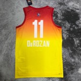 Chicago Bulls Yellow ALL-STAR #11 DEROZAN 1:1 Quality NBA  Season Jerseys  2023
