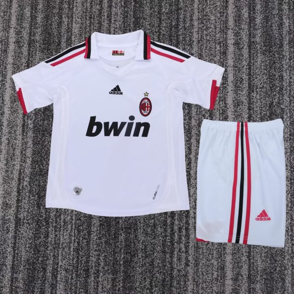 Retro AC Away Kids  Fans  1:1 Quality Soccer Jersey   2009-2010