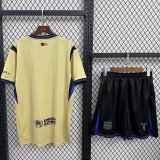 Barcelona Away  With Pants Sets Fans  1:1 Quality Soccer Jersey  25-26