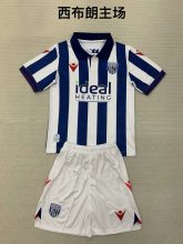 West Brom home kids  1:1 Quality Soccer Jersey   24-25