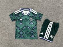 Saudi Arabia Home  Kids fans 1:1 Quality Soccer Jersey 26-27（2026）