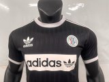 Adidas Clover Oasis  T-shirt  Black  Fans 1:1 Quality Soccer Jersey  25-26