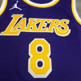 Los Angeles Lakers Kobe  #8 BRYANT  Purple V-neck NBA Jerseys