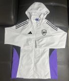 Arsenal Windbreaker  White 1:1 Quality Soccer Jersey  25-26