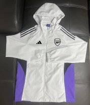 Arsenal Windbreaker  White 1:1 Quality Soccer Jersey  25-26
