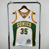 Retro Oklahoma City Thunder SW  White #35 DURANT NBA Jerseys 2007-2008