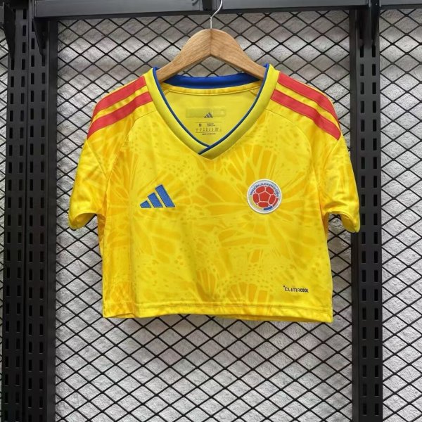 Colombia Women Home Cheerleading Team Fans 1:1 Quality Soccer Jersey 26-27（2026）