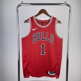 Chicago Bulls Red #1 ROSE 1:1 Quality NBA  Season Jerseys  2023
