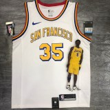 Golden State Warriors White San Francisco #35 DURANT 1:1 Quality NBA Season Jerseys