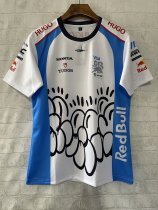 F1 Red Bull White round neck  Short Sleeve Racing Suit 2025