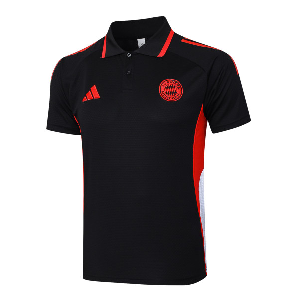 Bayern Munich Polo Fans  Black  1:1 Quality Soccer Jersey  25-26