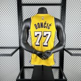 Los Angeles Lakers  #77 DONCIC  yellow 1:1 Quality NBA Jerseys