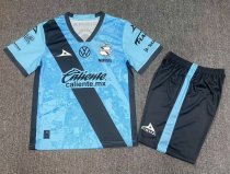 Puebla Third Away Light  Blue Kids1:1 Quality Soccer Jersey   25-26