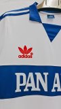 University Chile Home retro cotton white blue 1:1 Quality Soccer Jersey