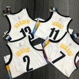 Brooklyn Nets City Edition Graffiti White #13 HARDEN 1:1 Quality NBA  Season Jerseys 2021