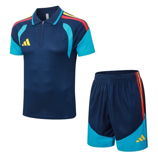 Adidas Clover  (Spain) Training Blue With Pants Sets Player 1:1 Quality Soccer Jersey  26-27（2026）