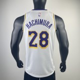 Los Angeles Lakers  White  #28 HACHIMURA 1:1 Quality NBA Season Jerseys 2023