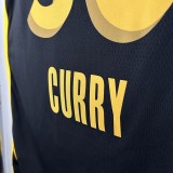 Golden State Warriors BLACK City Edition #30 CURRY 1:1 Quality NBA Season Jerseys 2024