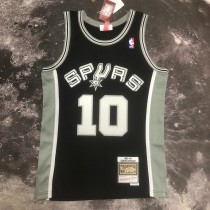 San Antonio Spurs Retro Black #10 RODMAN 1:1 Quality NBA  Season Jerseys 1993-1994