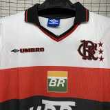 Retro Flamengo away  white 1:1 Quality Soccer Jersey   1998