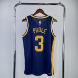 Golden State Warriors Blue Jordan #3 POOLE 1:1 Quality NBA Season Jerseys 2023