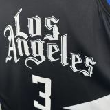 Los Angeles Clippers Black #3 PAUL 1:1 Quality NBA  Season Jerseys 2023