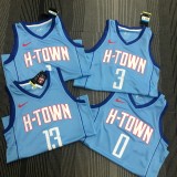 Houston Rockets City Edition  Blue #1 MCGRADY 1:1 Quality NBA  Season Jerseys 2021
