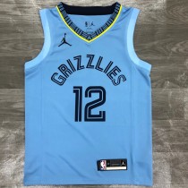 Memphis Grizzlies  Blue #12 MORANT 1:1 Quality NBA Jerseys 2021