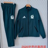 Mexico  Windbreaker  Sets with pants  Green 1:1 Quality Soccer Jersey 26-27 (2026)