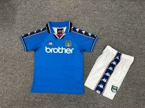 Retro Manchester city home Kids  1997-1998
