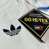 Adidas Clover Windbreaker  Interchange Jacket Black  White 1:1 Quality Soccer Jersey  25-26