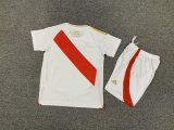 Peru Home  kids 1:1 Quality Soccer Jersey 24-25