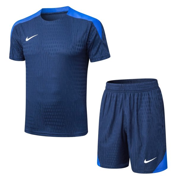 Nike Sets  Blue 1:1 Quality Soccer Jersey  25-26