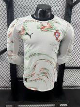 Portugal away Player long   1:1 Quality Soccer Jersey  25-26
