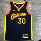Golden State Warriors  V-neck Black City  Edition #30 CURRY 1:1 Quality NBA Season Jerseys 2021