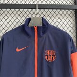 Barcelona Windbreaker  Dark Blue 1:1 Quality Soccer Jersey  25-26