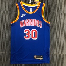 Golden State Warriors Blue Retro #30 CURRY  1:1 Quality NBA Season Jerseys 75 Year
