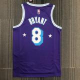 Los Angeles Lakers 75 Year Kobe #8 BRYANT Purple City Edition NBA Jerseys 2022