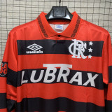 Retro Flamengo home long 1:1 Quality Soccer Jersey   1994-1995