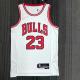 Chicago Bulls White #23 JORDAN 1:1 Quality NBA  Season Jerseys  75 Year