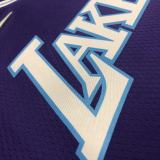 Los Angeles Lakers 75 Year Kobe #8 BRYANT Purple City Edition NBA Jerseys 2022