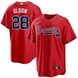 MLB atlanta braves fans red baseball  Jerseys  2025