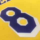 Los Angeles Lakers 75 Year Kobe #8 BRYANT  Yollow NBA Jersey