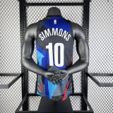 Brooklyn Nets City Edition  #10 SIMMONS 1:1 Quality NBA  Season Jerseys 2024