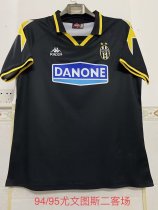 Retro Juventus away 1:1 Quality Soccer Jersey  black   1994 -1995