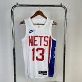 Brooklyn Nets Retro  White  #13 HARDEN 1:1 Quality NBA  Season Jerseys 2023