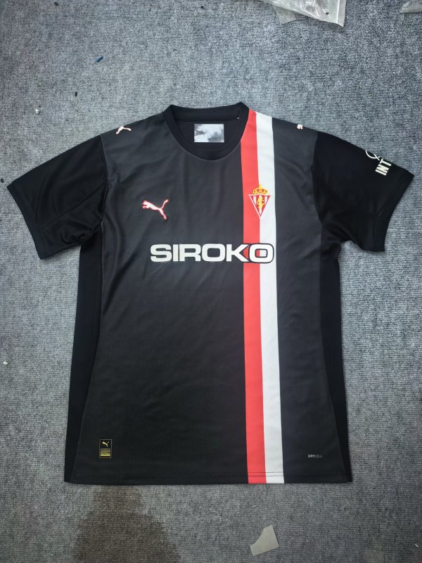 Sporting Gijon Away fans 1:1 Quality Soccer Jersey   25-26