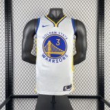 Golden State Warriors  V-neck White #3 POOLE 1:1 Quality NBA Season Jerseys 2023